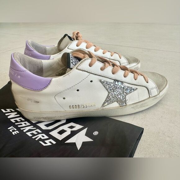 GOLDEN GOOSE Super-Star leather sneakers size 37 - Picture 3 of 14